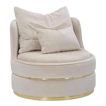 PARIS SPACE CREAM/GOLD ARMCHAIR