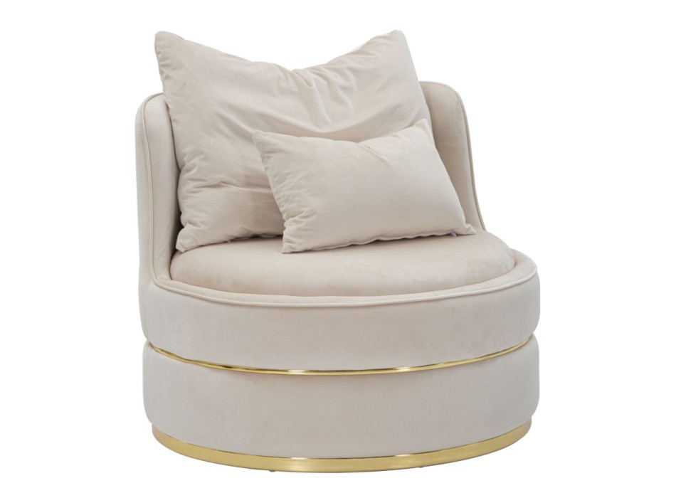 PARIS SPACE CREAM/GOLD ARMCHAIR