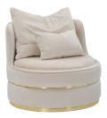 PARIS SPACE CREAM/GOLD ARMCHAIR