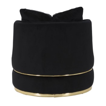 PARIS SPACE BLACK/GOLD ARMCHAIR