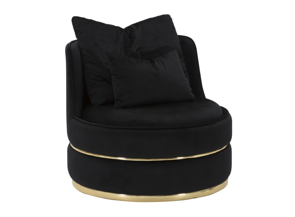 PARIS SPACE BLACK/GOLD ARMCHAIR