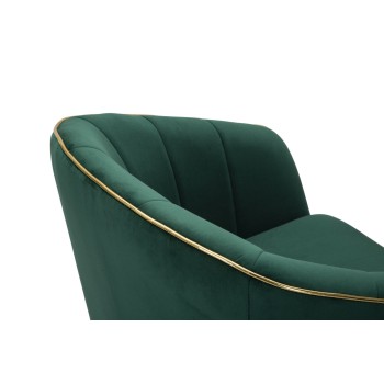 PARIS GREEN/GOLD ARMCHAIR