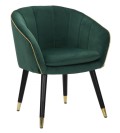 PARIS GREEN/GOLD ARMCHAIR