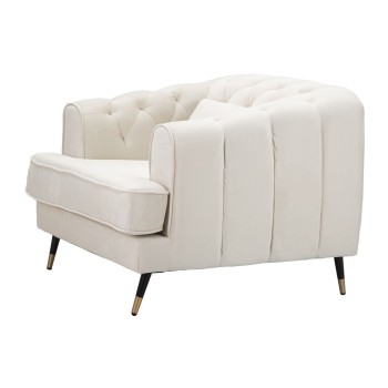 PRAGUE CREAM ARMCHAIR