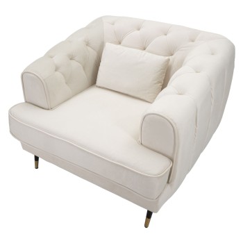 PRAGUE CREAM ARMCHAIR