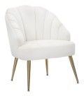 CREAM SHELL ARMCHAIR