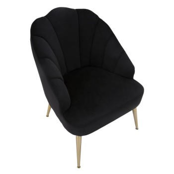 BLACK SHELL ARMCHAIR