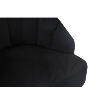 BLACK SHELL ARMCHAIR