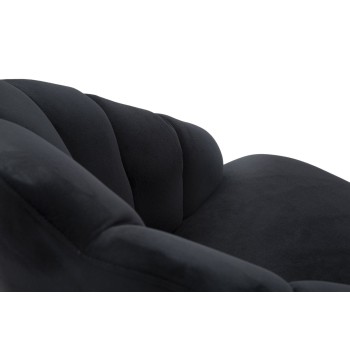 BLACK SHELL ARMCHAIR