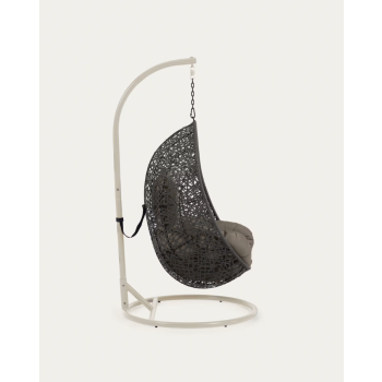 Florina hanging armchair dark grey