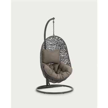 Florina hanging armchair dark grey