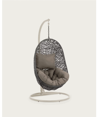 Florina hanging armchair dark grey