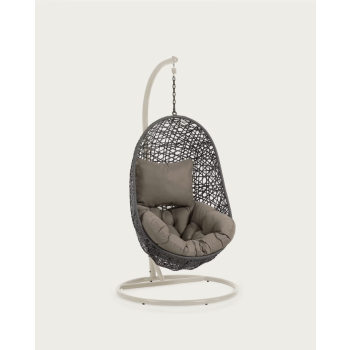 Florina hanging armchair dark grey