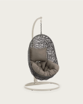 Florina hanging armchair dark grey