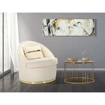 SPACE PLUS CREAM ARMCHAIR