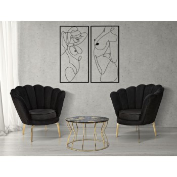 VIENNA PLUS BLACK ARMCHAIR