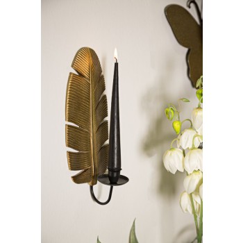 LEAF WALL CANDLE HOLDER