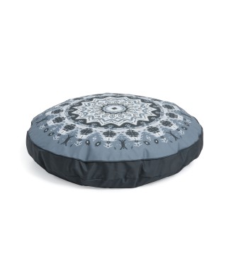 Pouf Ashleen Ø 60 cm grigio