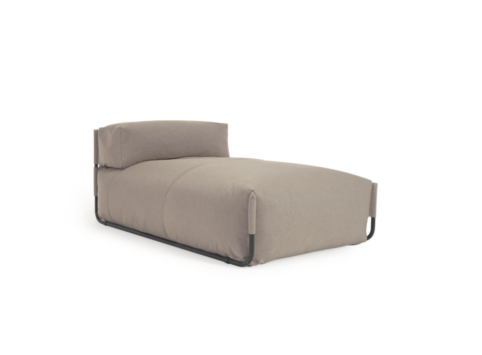 Square outdoor pouf modular sofa