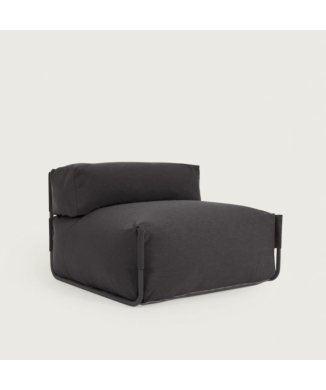 Modular backrest sofa pouf 100% outdoor Square