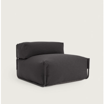 Modular backrest sofa pouf 100% outdoor Square