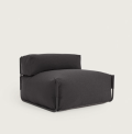 Modular backrest sofa pouf 100% outdoor Square