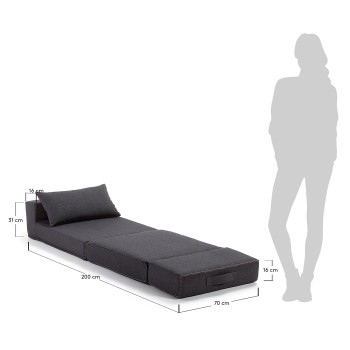 Pouf letto Arty 70 x 89 (200) cm