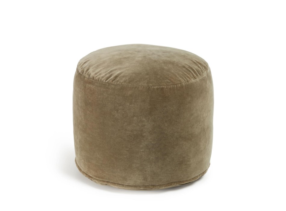 Pouf rotondo Angelica 100% 100% cotone in velluto 100% 100% cotone in velluto