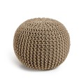 Round pouf Chloe 100% cotton