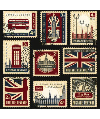 Framework STAMPS LONDON G1246 PINTDECOR