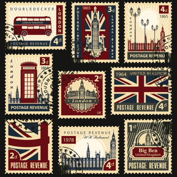 Framework STAMPS LONDON G1246 PINTDECOR