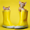 Framework KITTENS BOOTS G1580 PINTDECOR