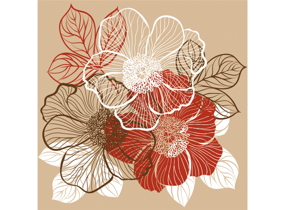 Framework GRAPHIC FLOWER G1154 PINTDECOR