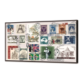 BRIGHT picture STAMPS FROM THE WORLD GL3464 PINTDECOR