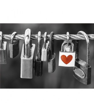 Framework PADLOCK WITH HEART G2552 PINTDECOR