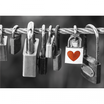 Framework PADLOCK WITH HEART G2552 PINTDECOR