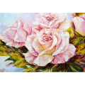 PAINTED ROSES painting G1984 PINTDECOR