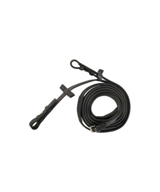 Slimline Rubber Reins (1/2") with Hooks