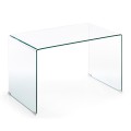 Burano desk 125 x 70 cm transparent