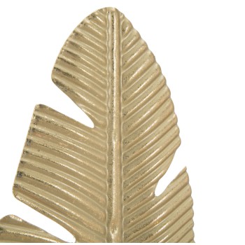 LEAF SCULPTURE WITH GLAM CANDLE HOLDER