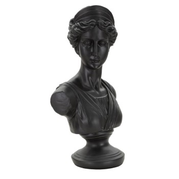 ROMAN WOMAN BLACK SCULPTURE