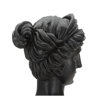 ROMAN WOMAN BLACK SCULPTURE