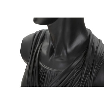 ROMAN WOMAN BLACK SCULPTURE