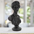 ROMAN WOMAN BLACK SCULPTURE