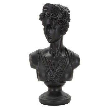 ROMAN WOMAN BLACK SCULPTURE