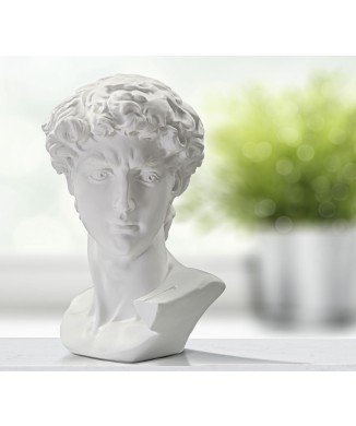 ANTIQUE WHITE HEAD SCULPTURE