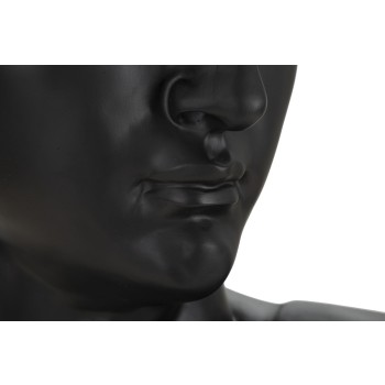 BLACK ANTIQUE HEAD SCULPTURE