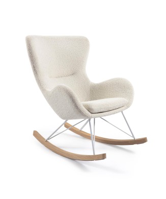 Vania rocking chair in white Shearling