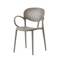 ABBY CB2194 PERFORATED CHAIR WITH CONNUBIA ARMRESTS