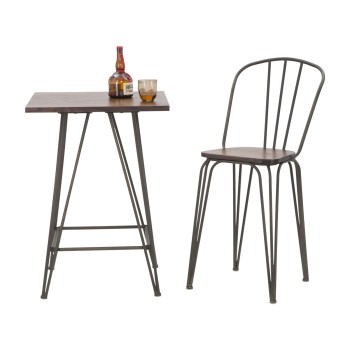 HARLEM BAR CHAIR 54X45X102 SET 2PCS (SEAT HEIGHT